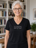 Eaten by a Grue V-Neck Tee (Poly Blend) - Black
