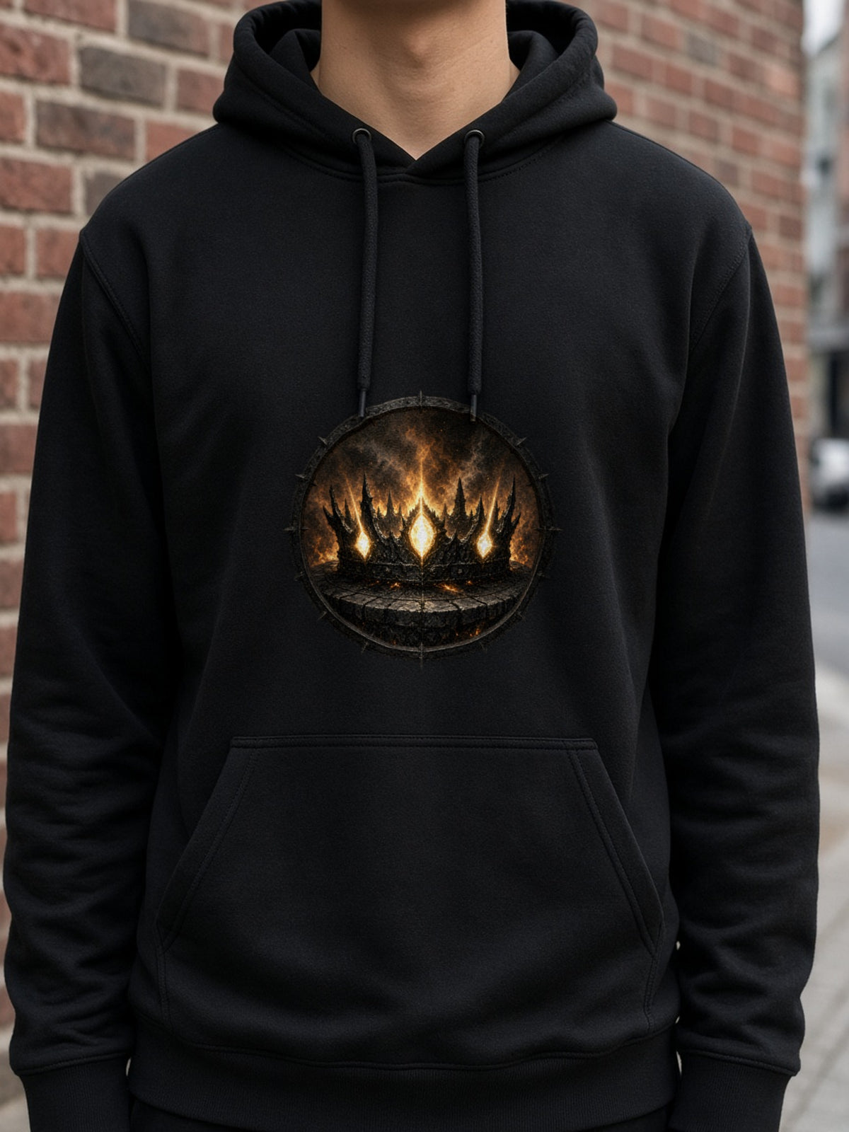 Crown of the Ember Throne Hoodie – Black
