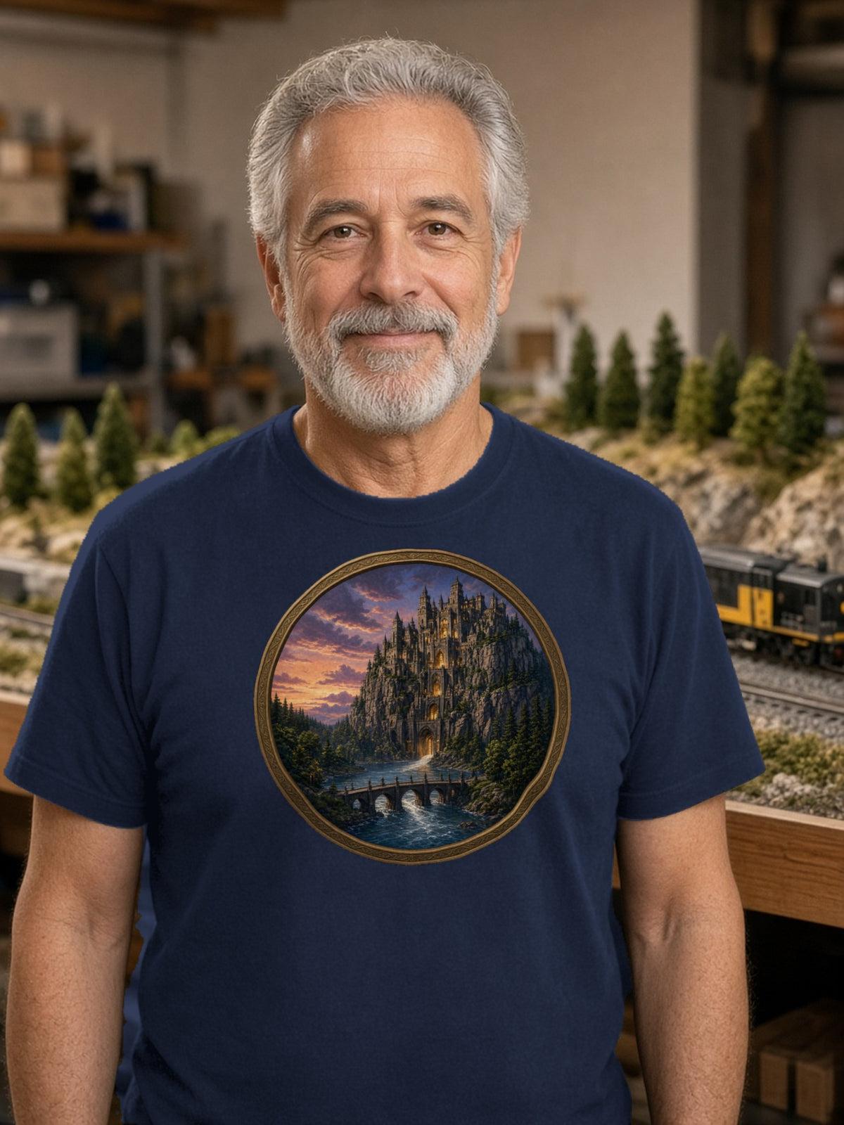 Fortress of the River Gate Tee – Navy