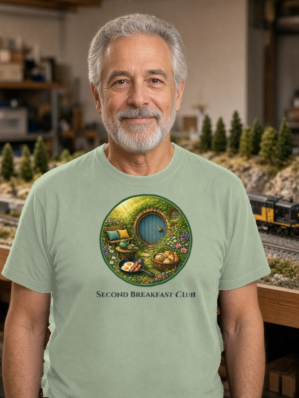 Second Breakfast Club Tee – Sage