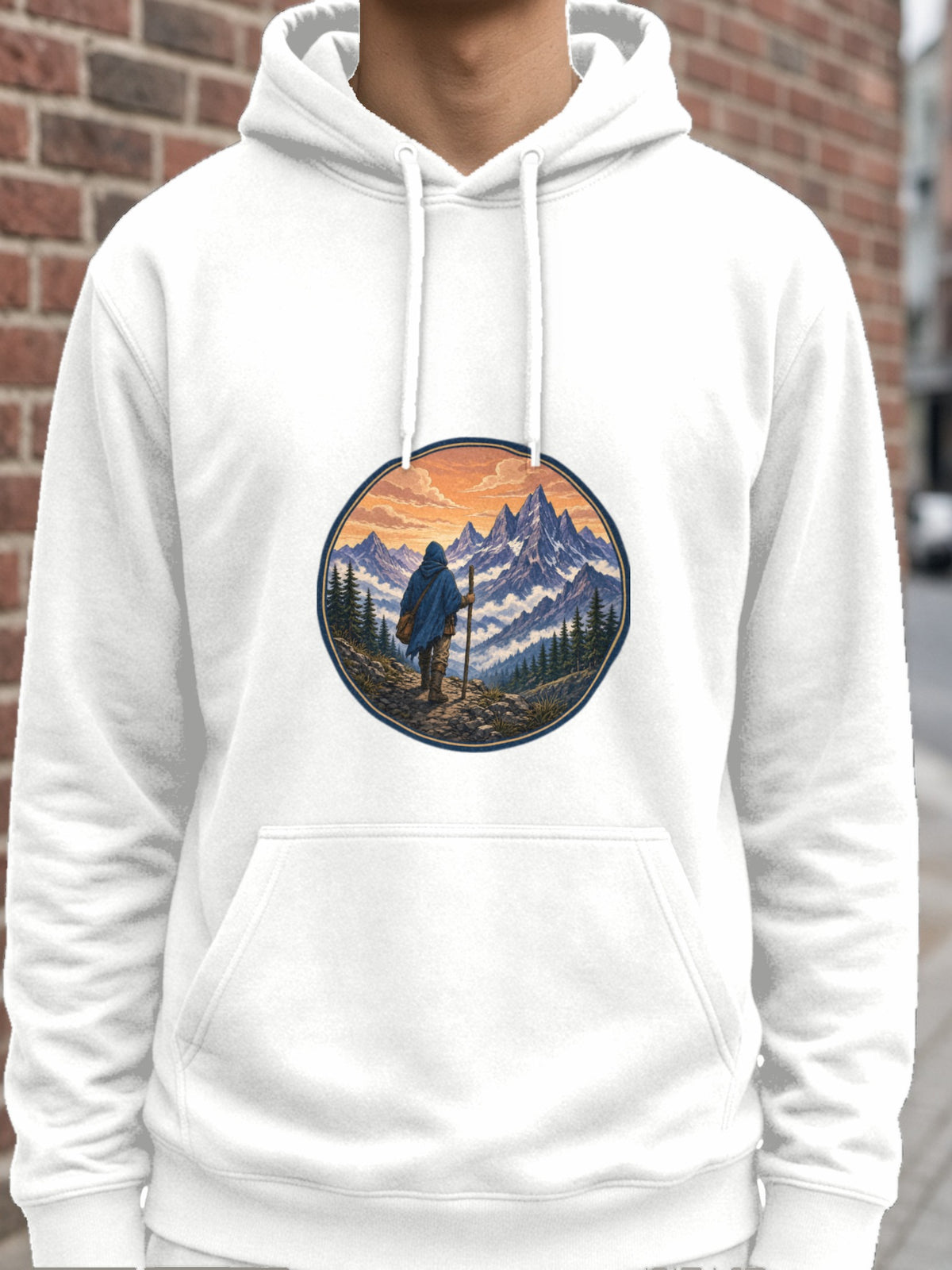The Long Road Wanderer Hoodie – White