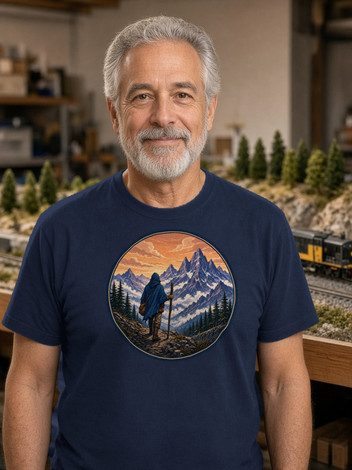 The Long Road Wanderer Tee – Navy