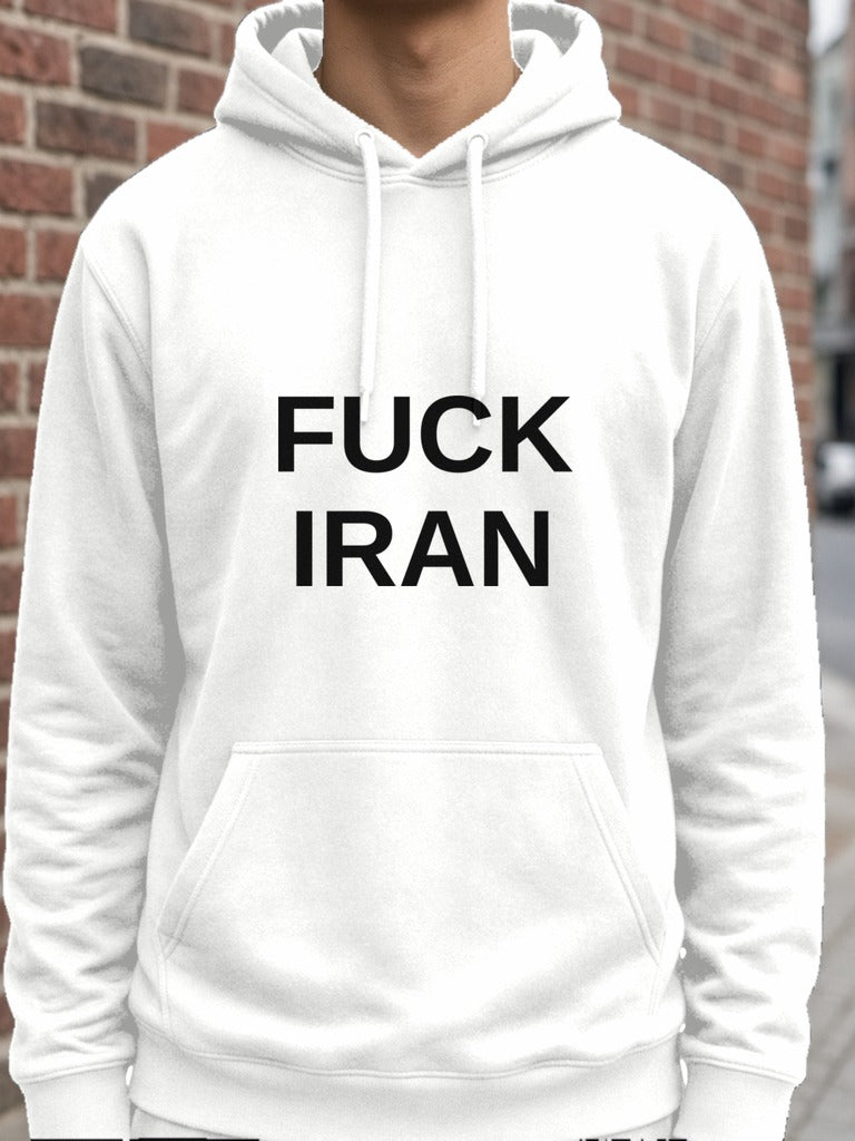 FUCK IRAN Hoodie - White