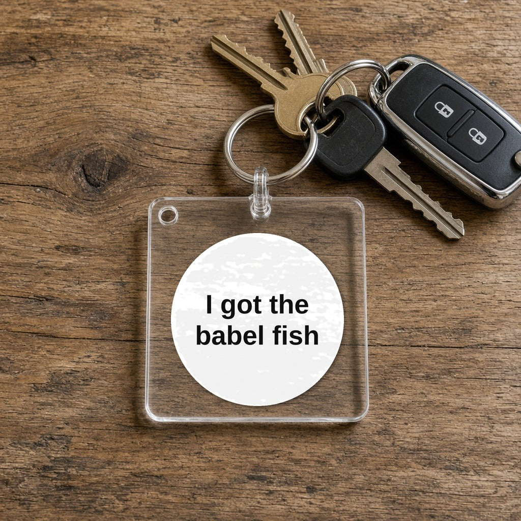 Infocom Babel Fish Keychain