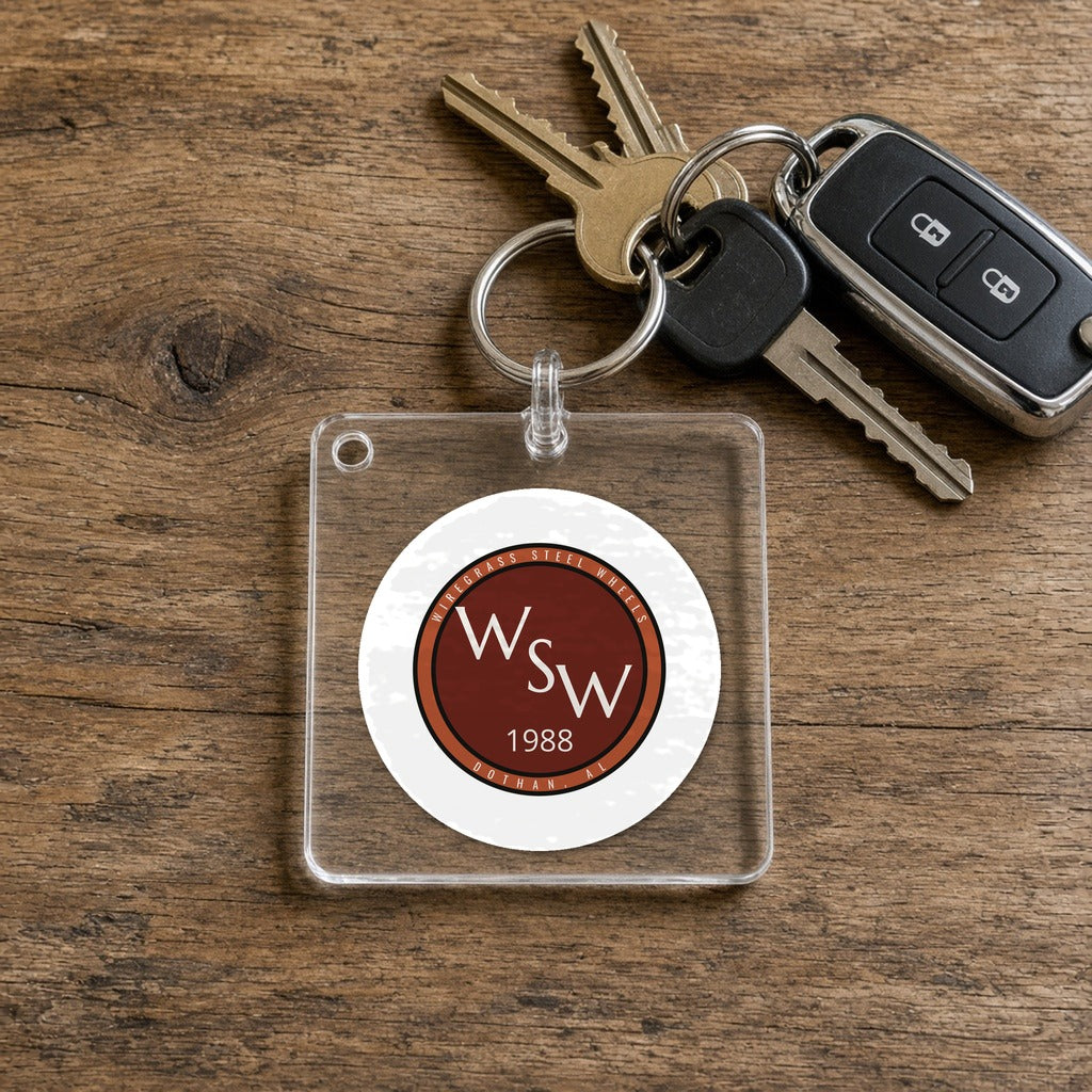 Wiregrass Steel Wheels Keychain