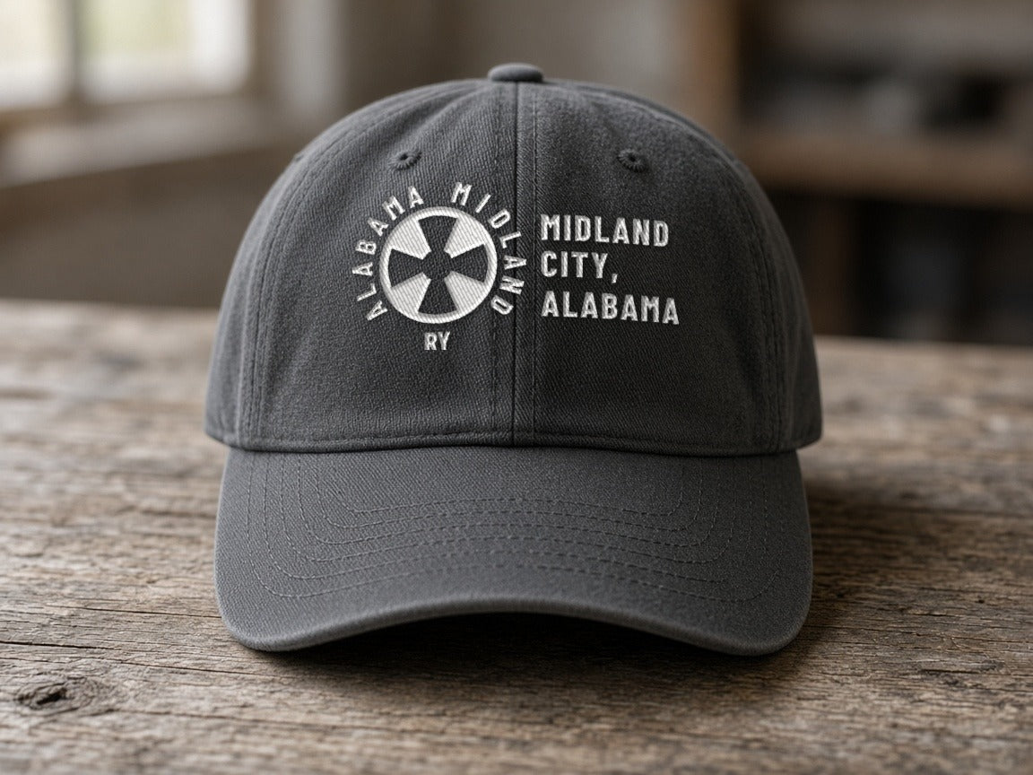 Alabama Midland Railway Midland City Hat – Charcoal Grey