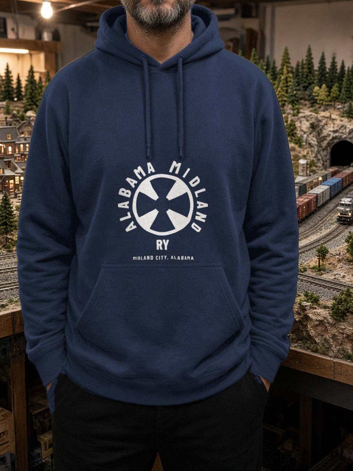 Alabama Midland Railway Midland City Hoodie – Navy