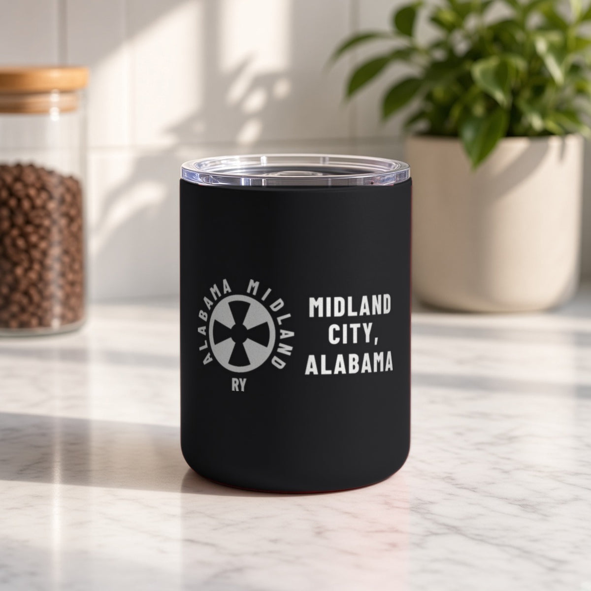 Alabama Midland Railway Midland City Insulated Tumbler 10oz – Black