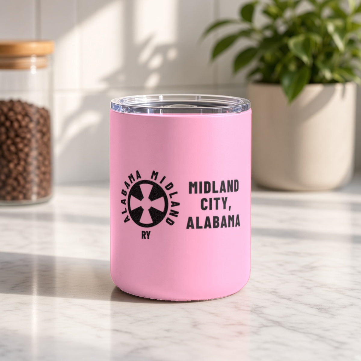 Alabama Midland Railway Midland City Insulated Tumbler 10oz – Pink
