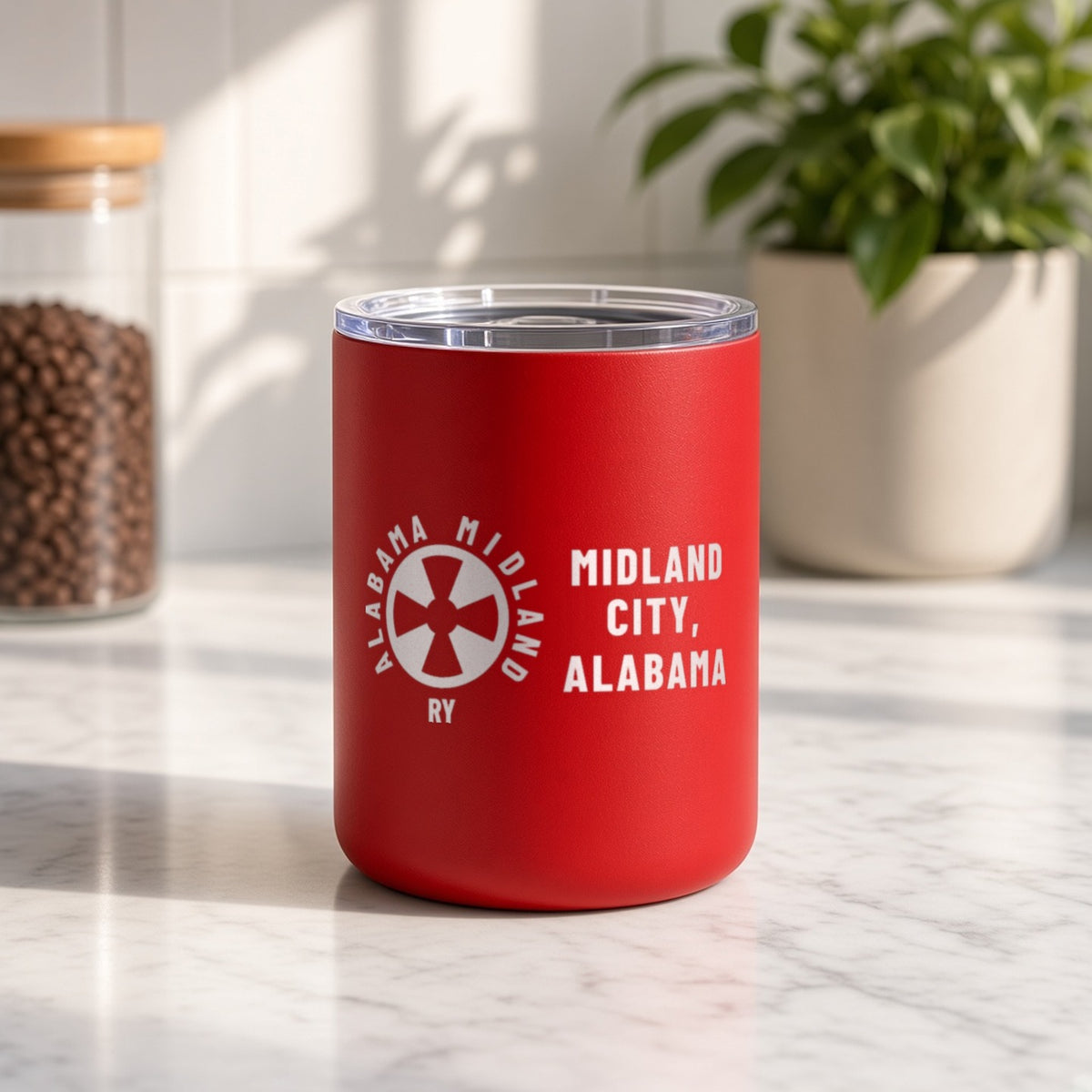 Alabama Midland Railway Midland City Insulated Tumbler 10oz – Red