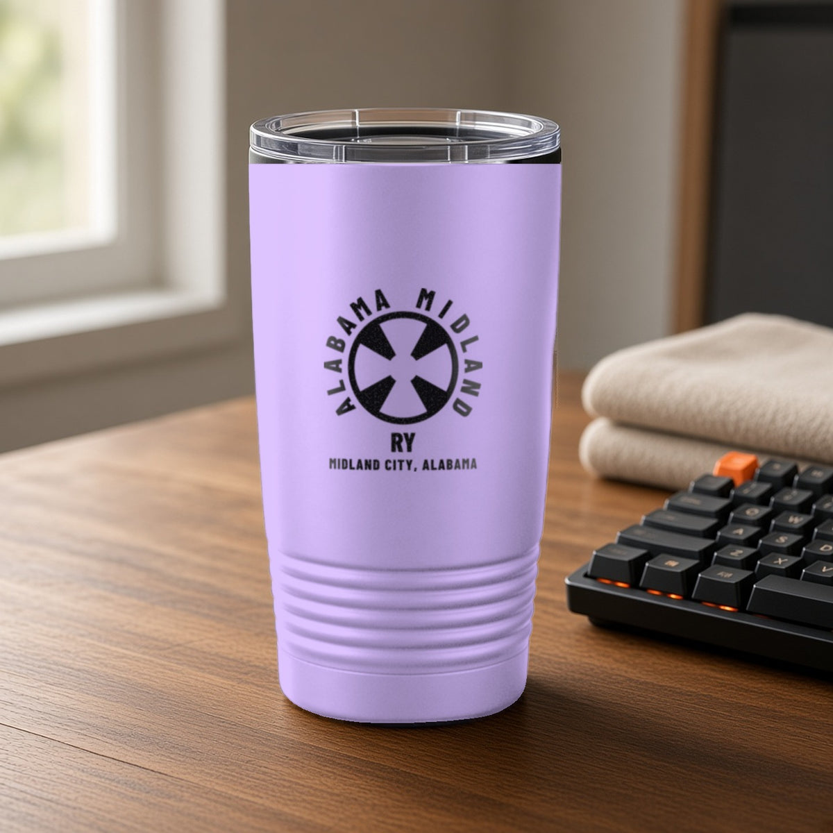 Alabama Midland Railway Midland City Insulated Tumbler 20oz – Light Purple