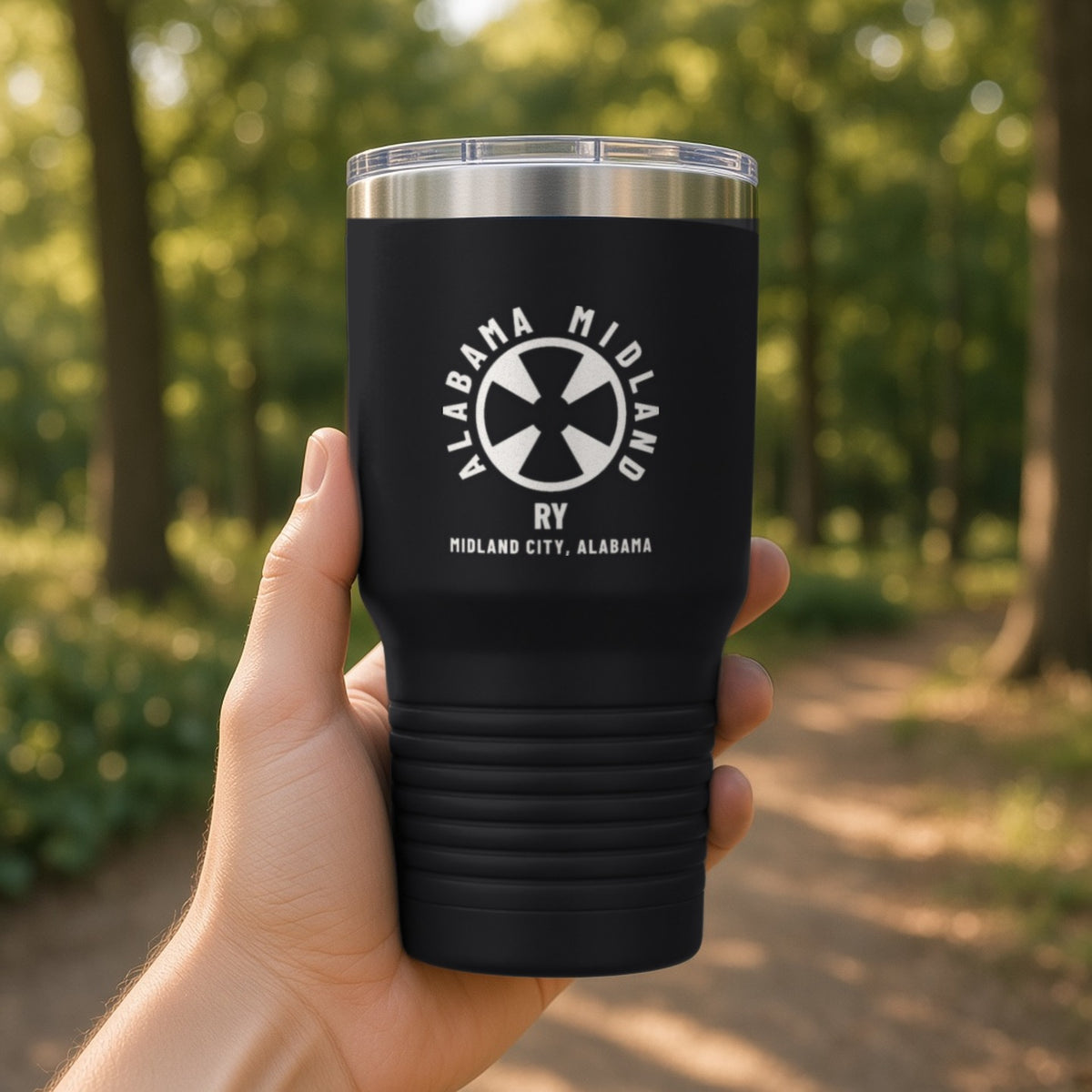 Alabama Midland Railway Midland City Insulated Tumbler 30oz – Black