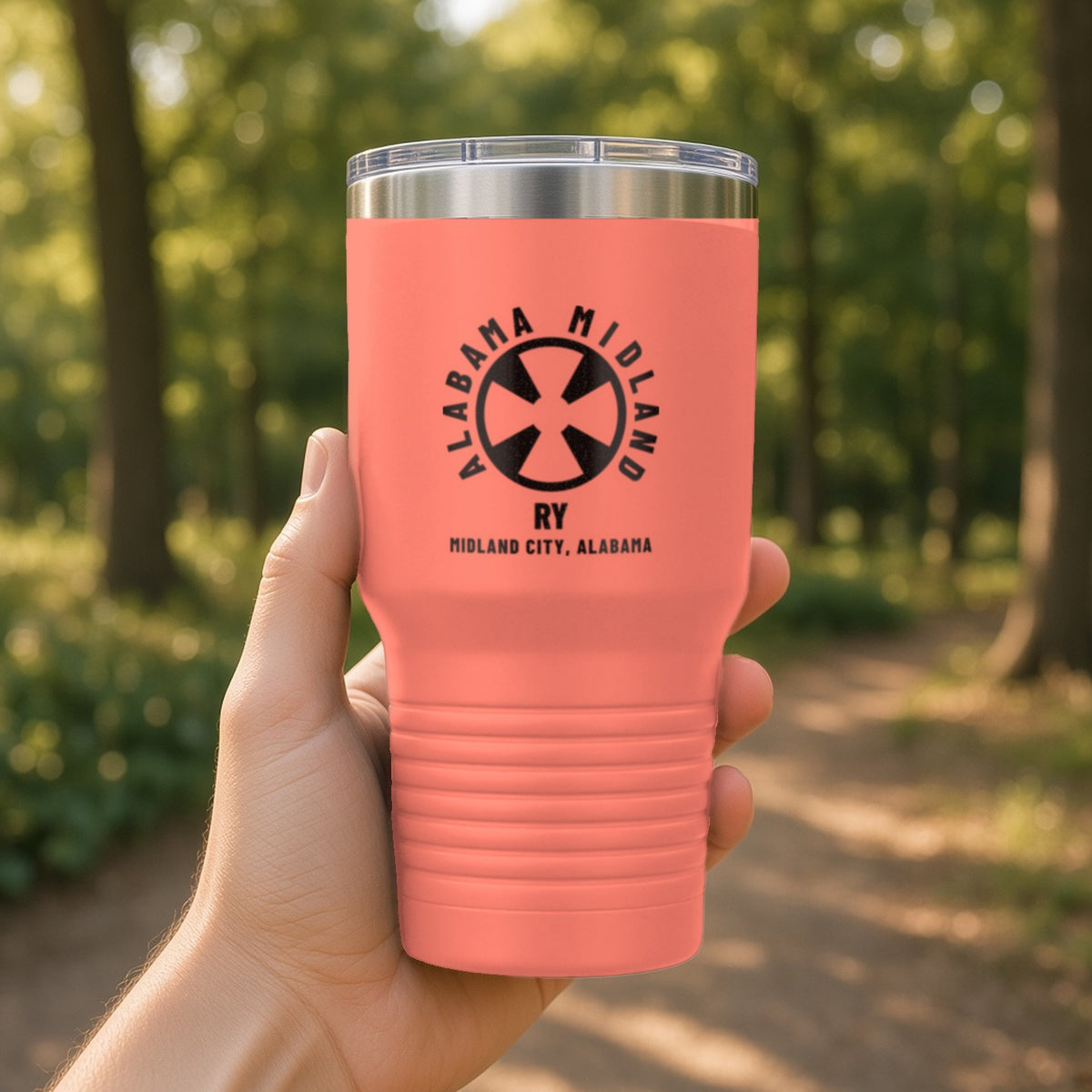 Alabama Midland Railway Midland City Insulated Tumbler 30oz – Coral