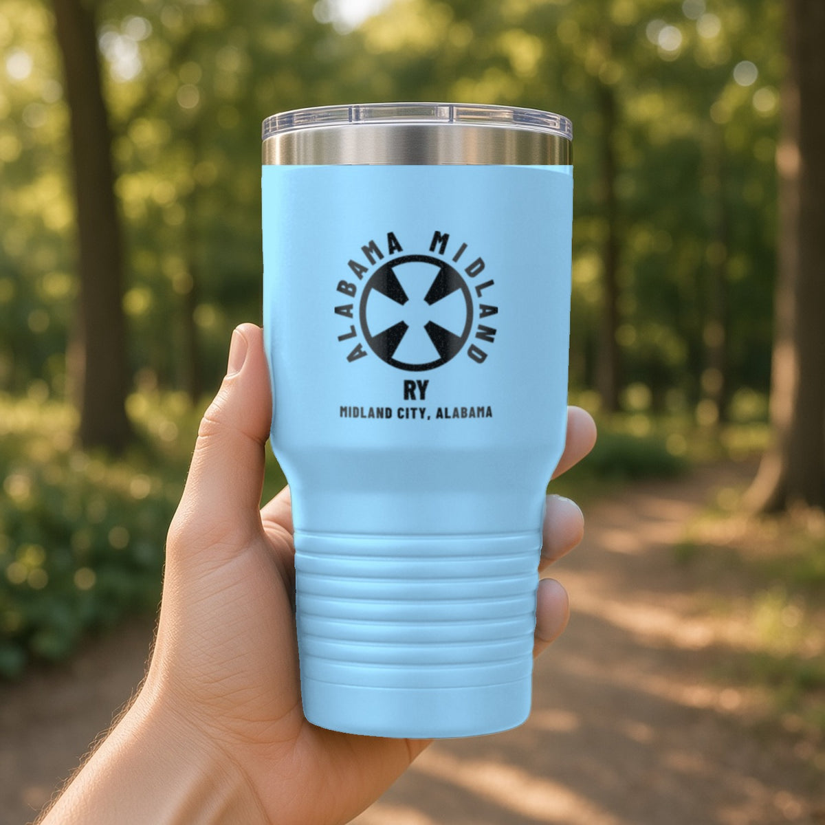 Alabama Midland Railway Midland City Insulated Tumbler 30oz – Light Blue