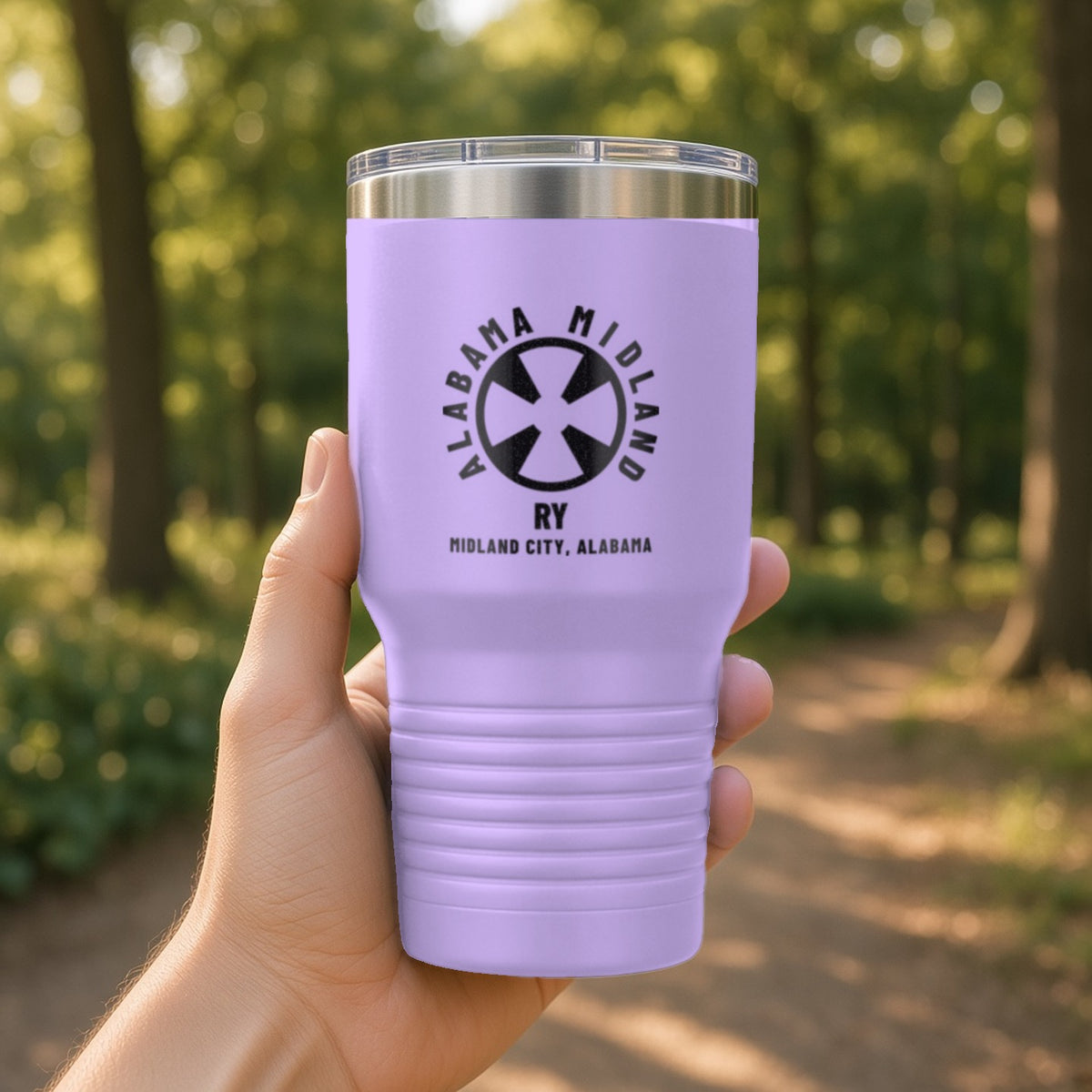 Alabama Midland Railway Midland City Insulated Tumbler 30oz – Light Purple