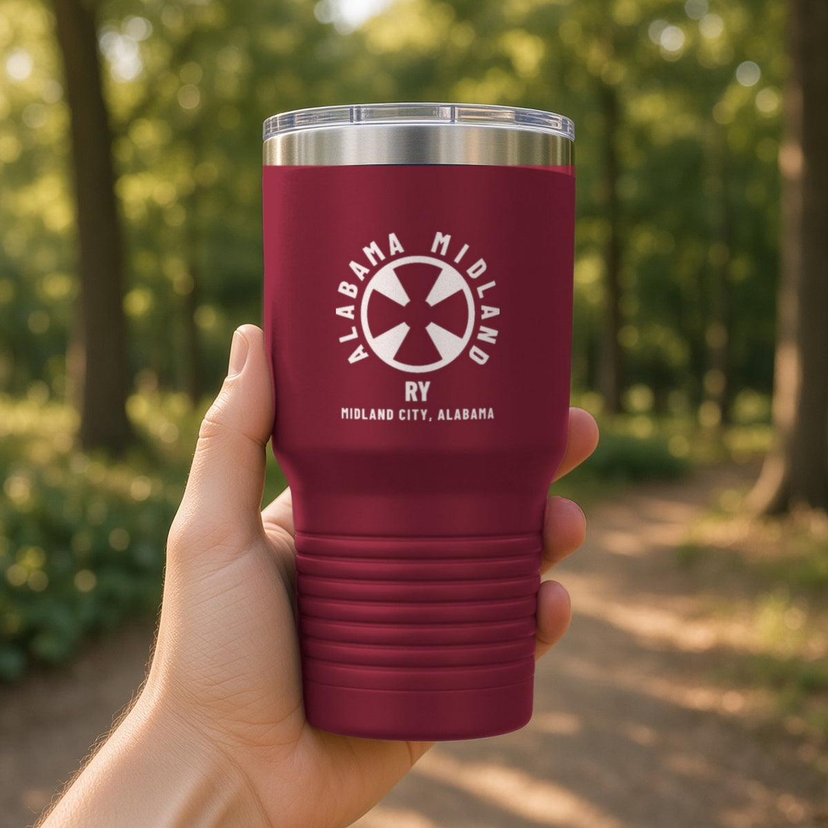 Alabama Midland Railway Midland City Insulated Tumbler 30oz – Maroon
