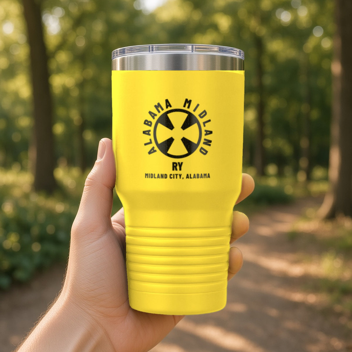 Alabama Midland Railway Midland City Insulated Tumbler 30oz – Yellow