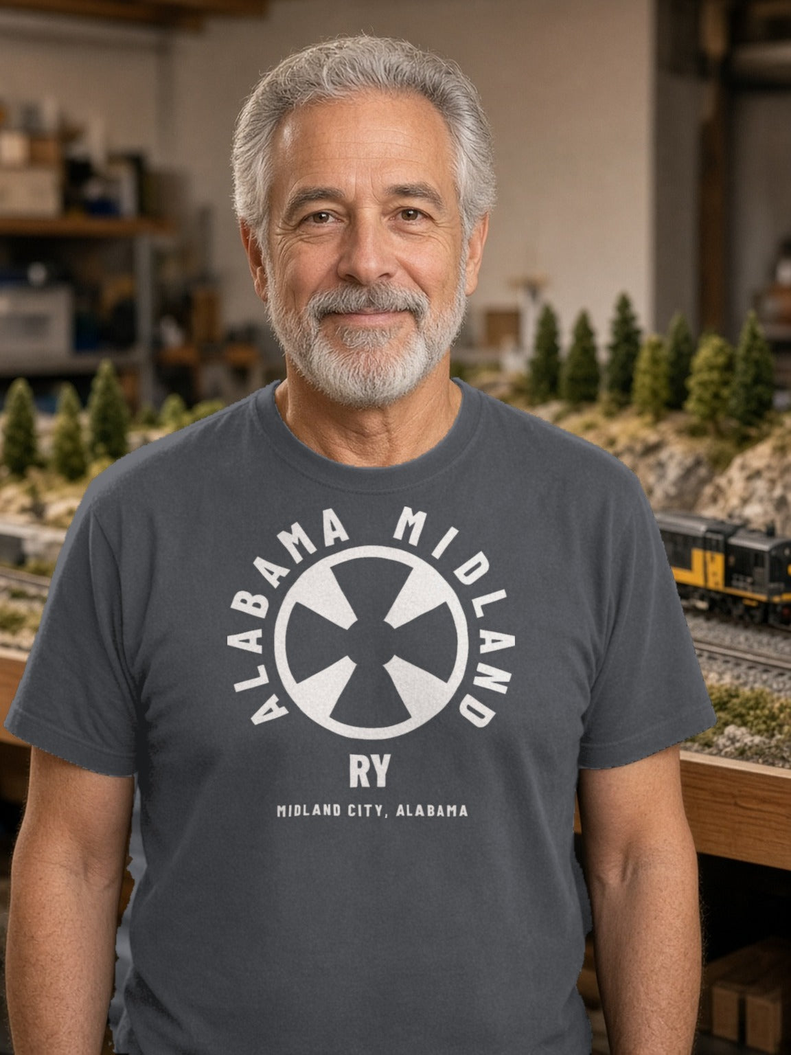 Alabama Midland Railway Midland City Tee – Asphalt