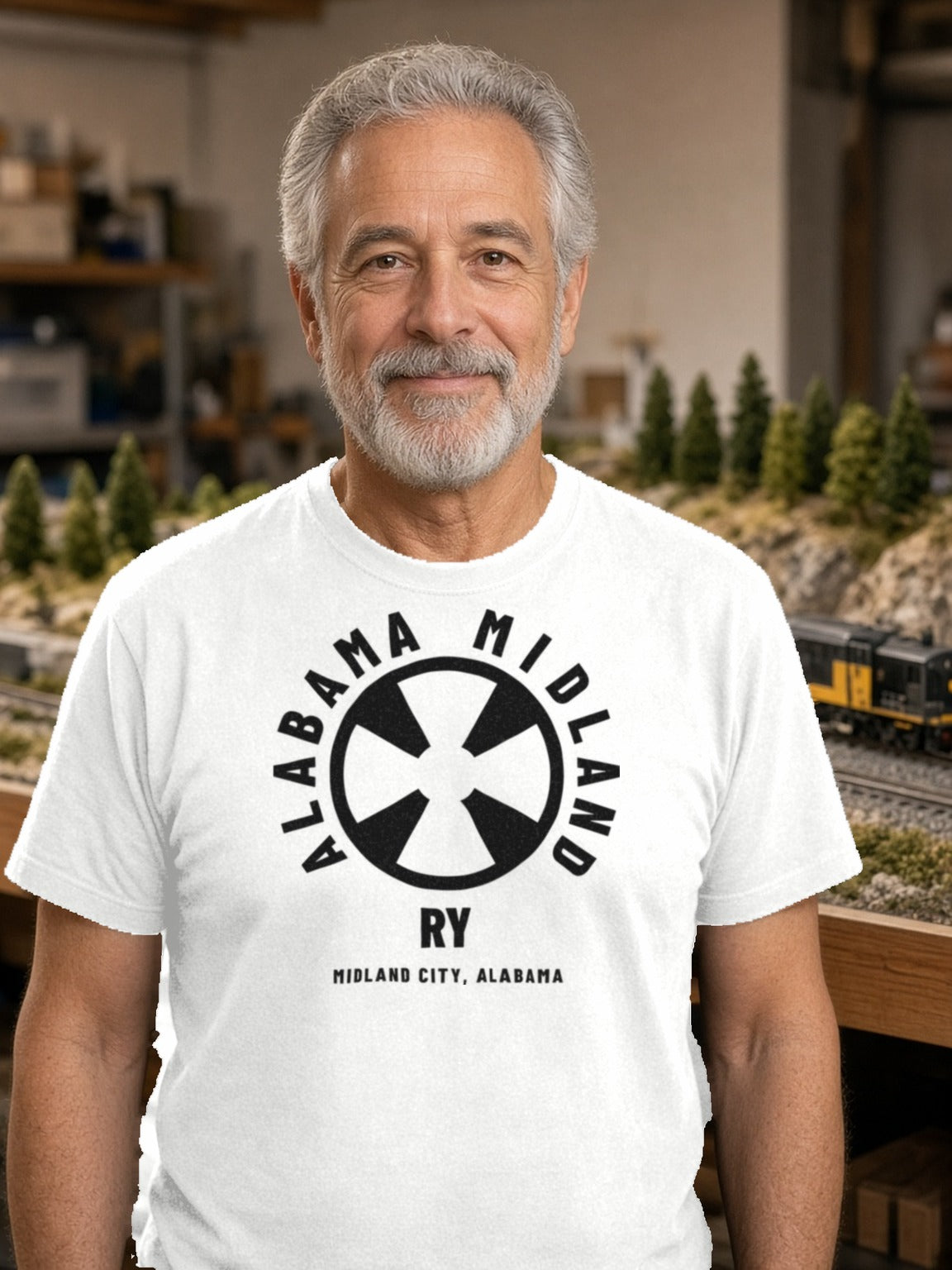 Alabama Midland Railway Midland City Tee – White