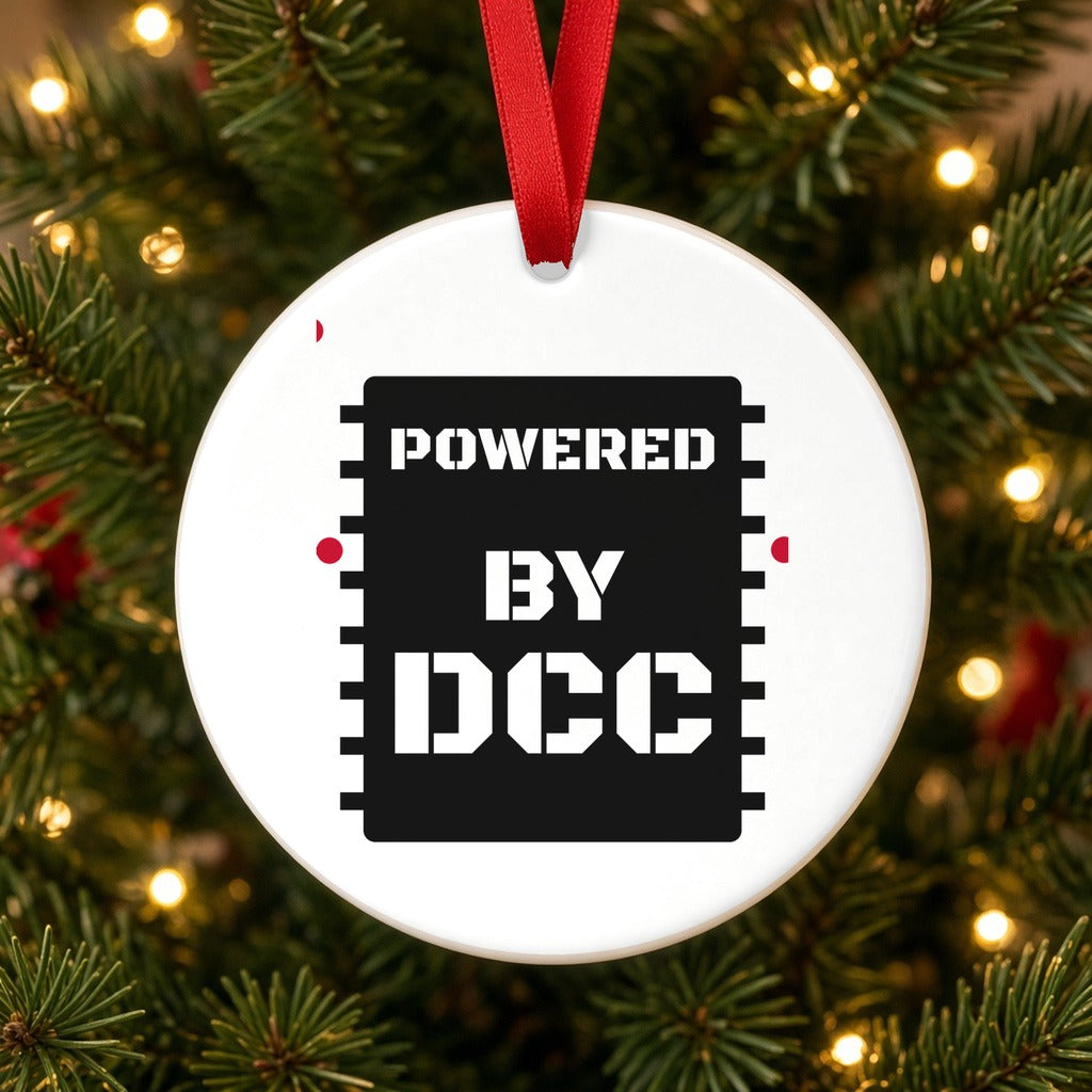 Powered By DCC Christmas Ornament