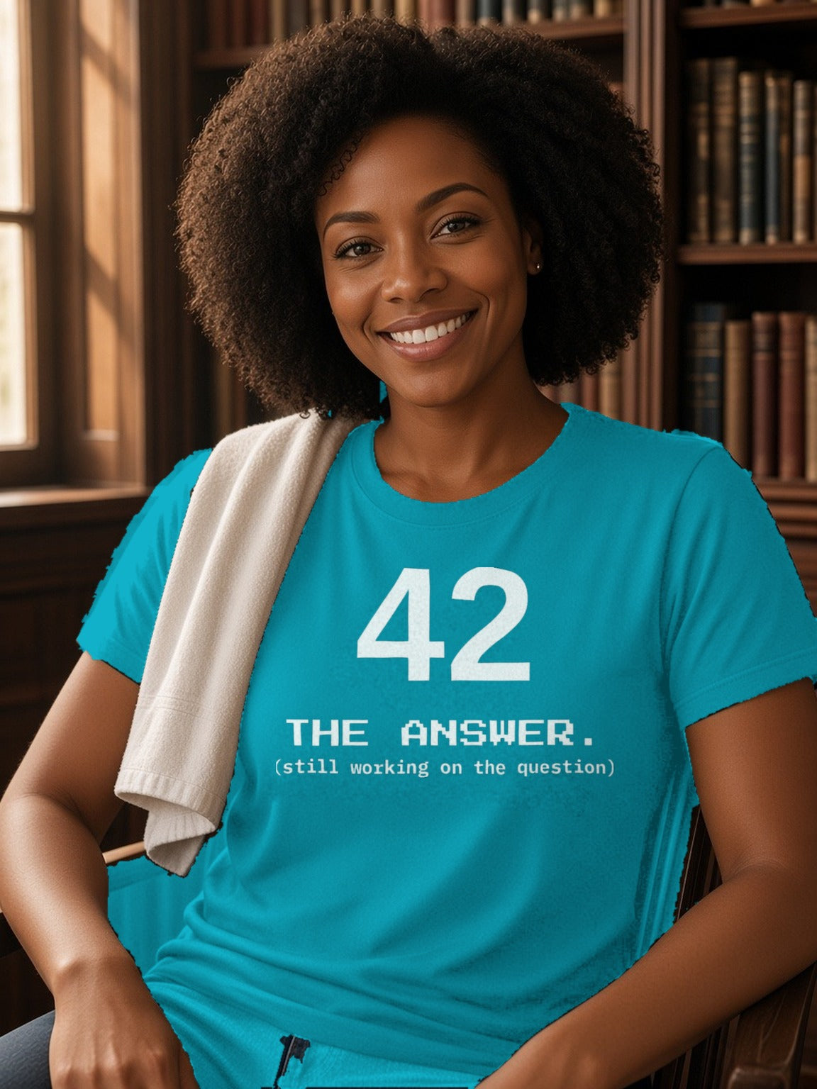 42 The Answer Tee (Polyester) – California Blue
