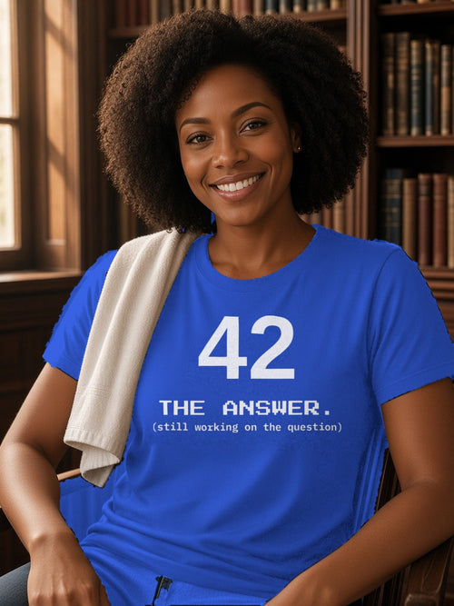 42 The Answer Tee (Polyester) – Royal