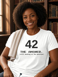 42 The Answer Tee (Polyester) – White