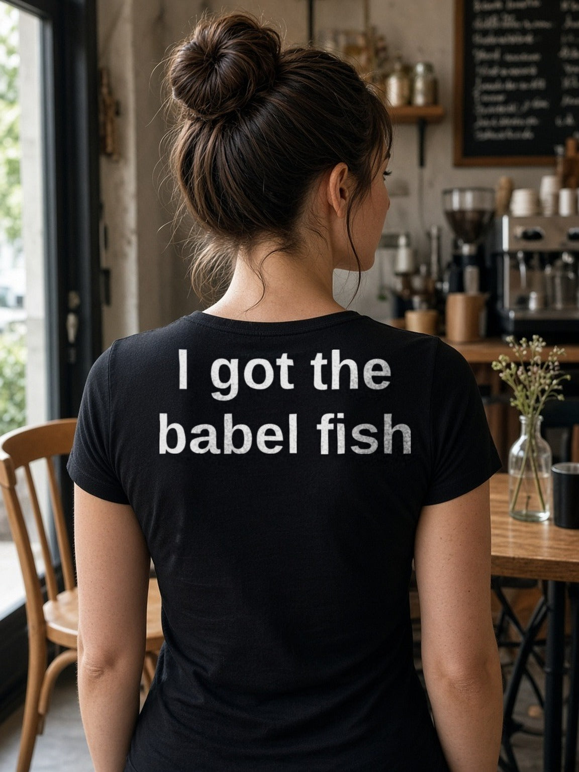 Infocom Babel Fish Retro Tee (Polyester) – Black