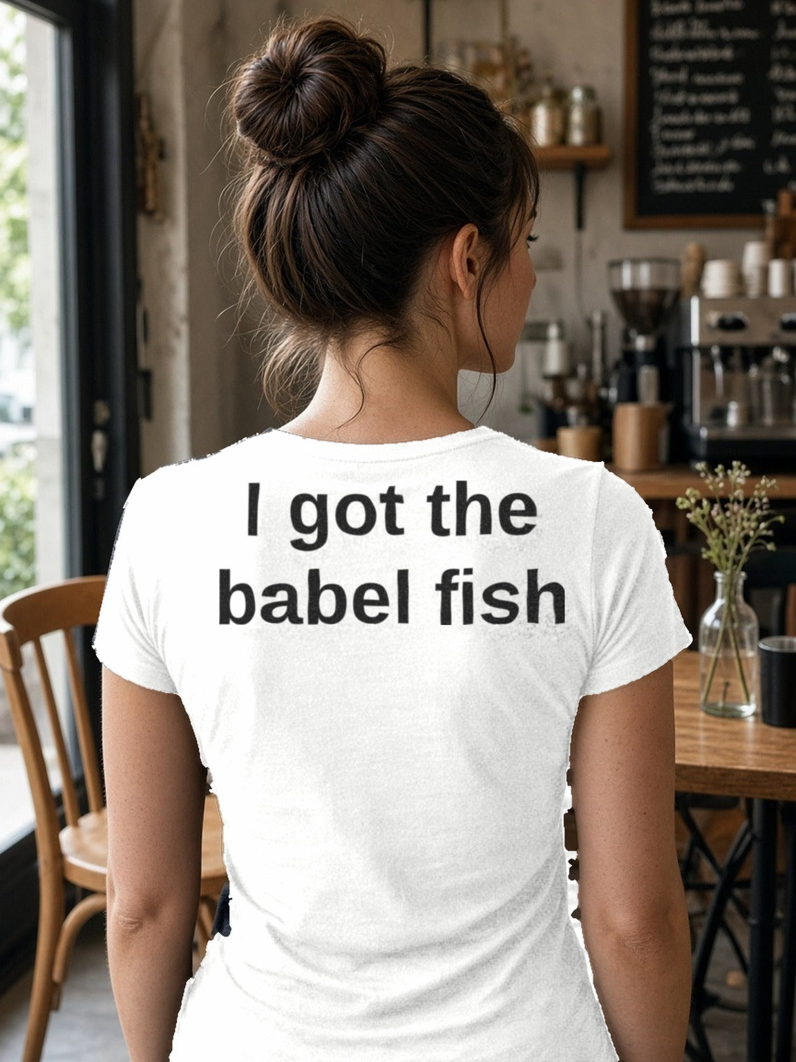 Infocom Babel Fish Retro Tee (Polyester) – White