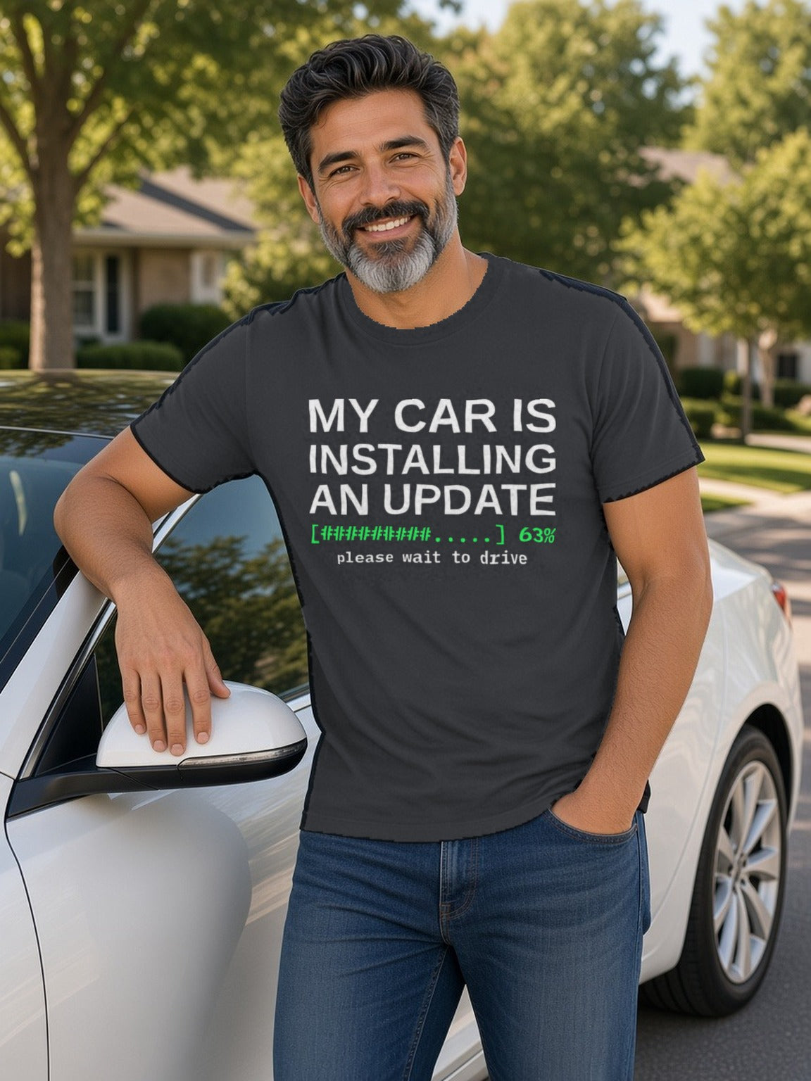 Installing Update Tee (Polyester) – Charcoal Grey