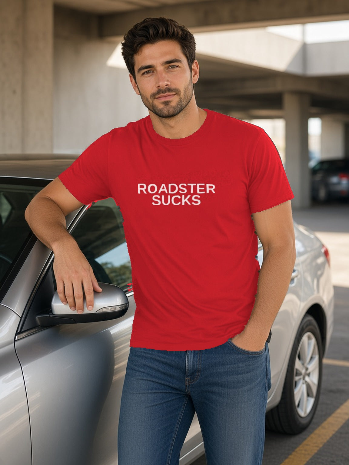 ROADSTER SUCKS Tee (Polyester) – True Red