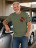 Wiregrass Steel Wheels Tee (Polyester) – Military Green