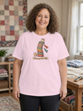 Sew Much Fabric Sew Little Time Plus Size Tee up to 5XL, Funny Fabric Stash Quilter Shirt, Gift for Sewist - Light Pink