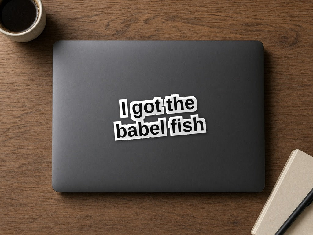 Infocom Babel Fish Sticker