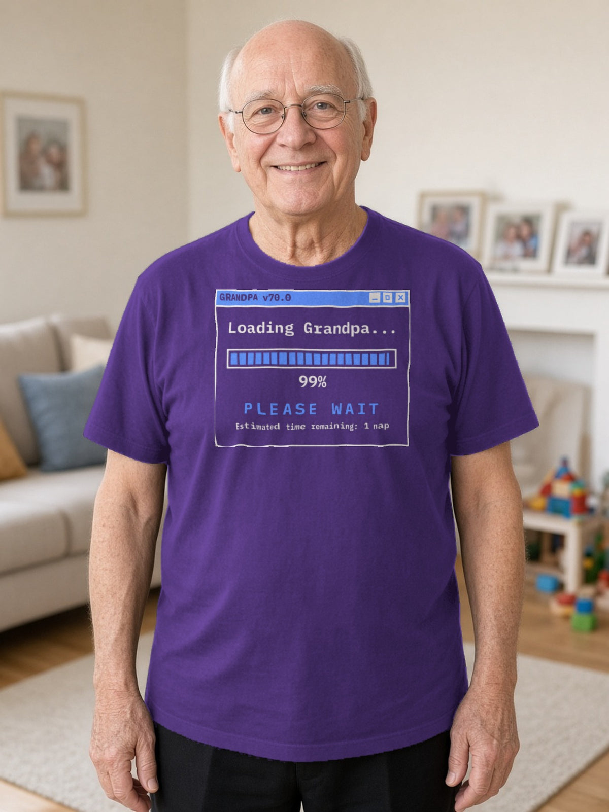 Loading Grandpa 99% Tee - Team Purple