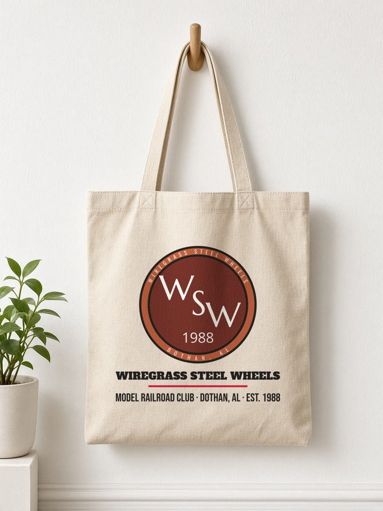 Wiregrass Steel Wheels Tote Bag