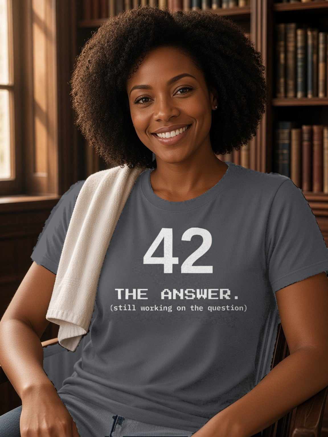 42 The Answer Tee – Asphalt