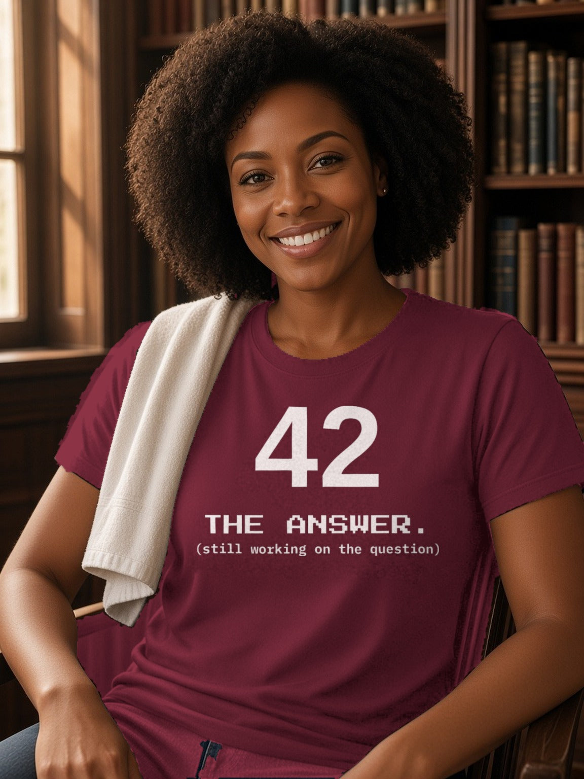 42 The Answer Tee – Maroon