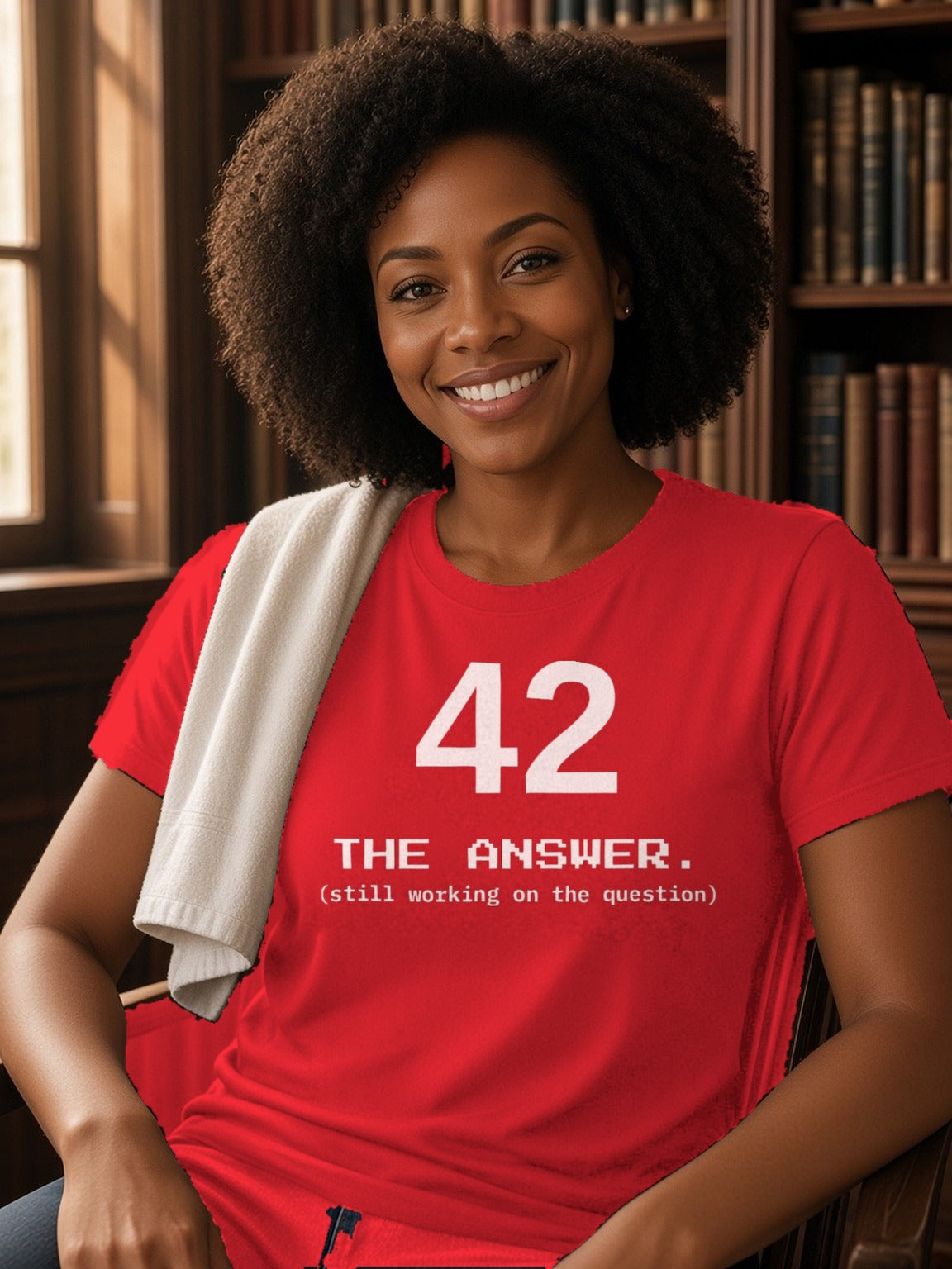 42 The Answer Tee (Polyester) – True Red