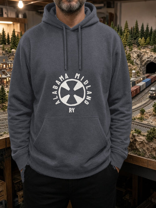 Alabama Midland Railway Heritage Herald Hoodie – Dark Heather