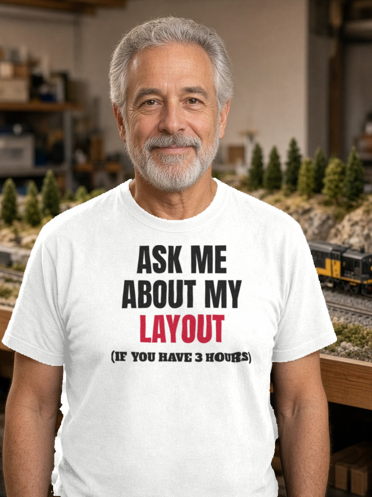 Ask Me About My Layout (If You Have 3 Hours) – White
