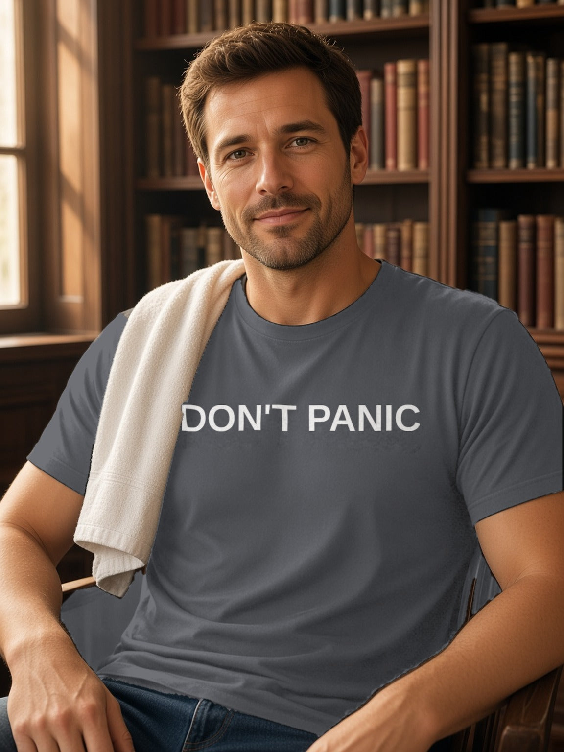 DON'T PANIC Tee – Asphalt