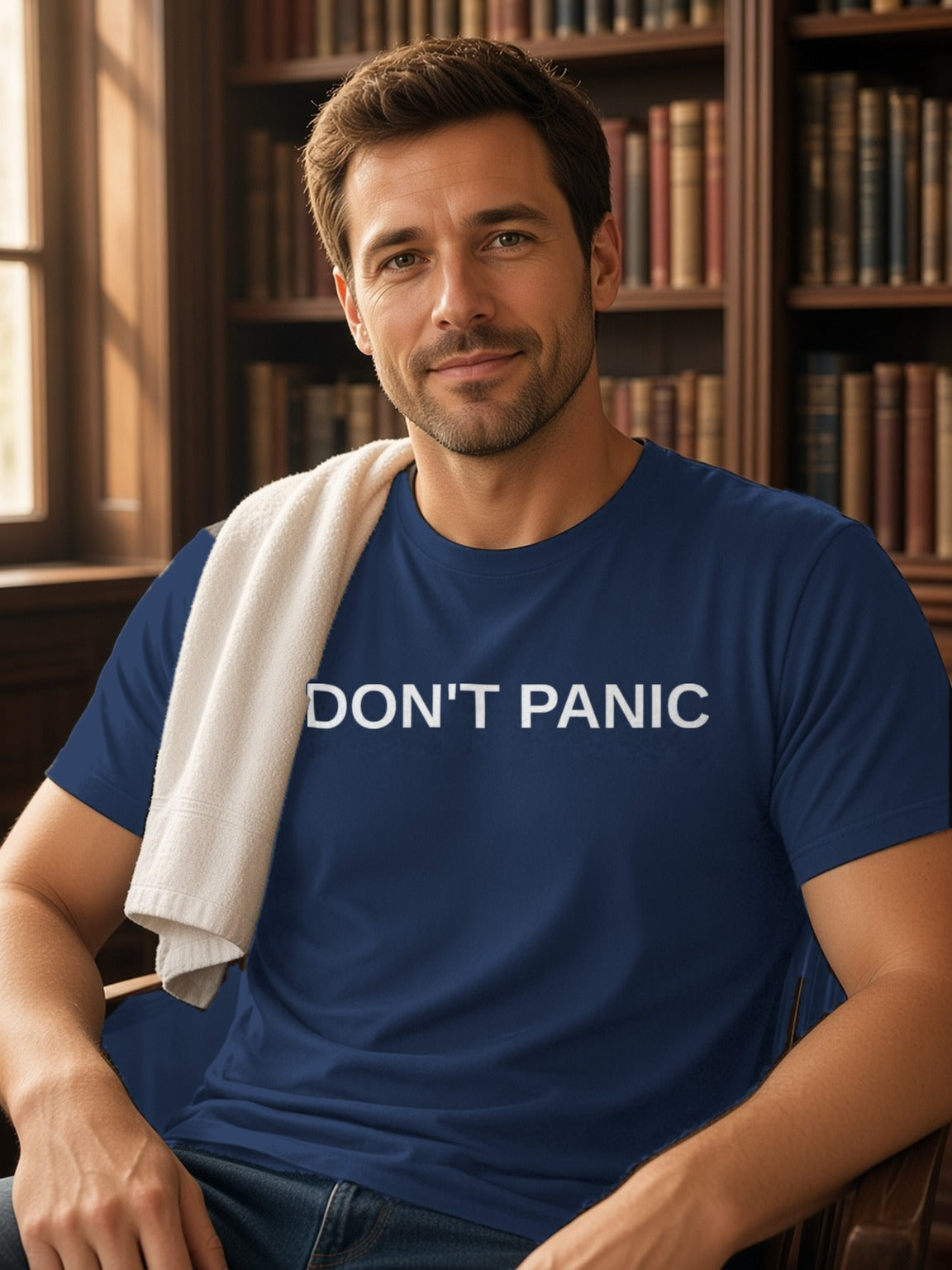 DON'T PANIC Tee (Polyester) – J. Navy