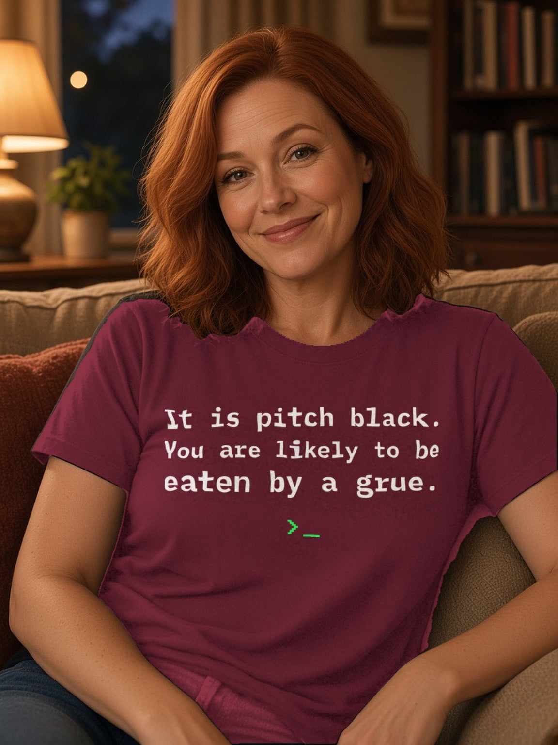 Eaten by a Grue Tee – Maroon