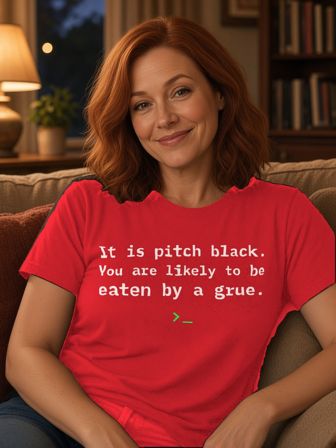 Eaten by a Grue Tee (Polyester) – True Red