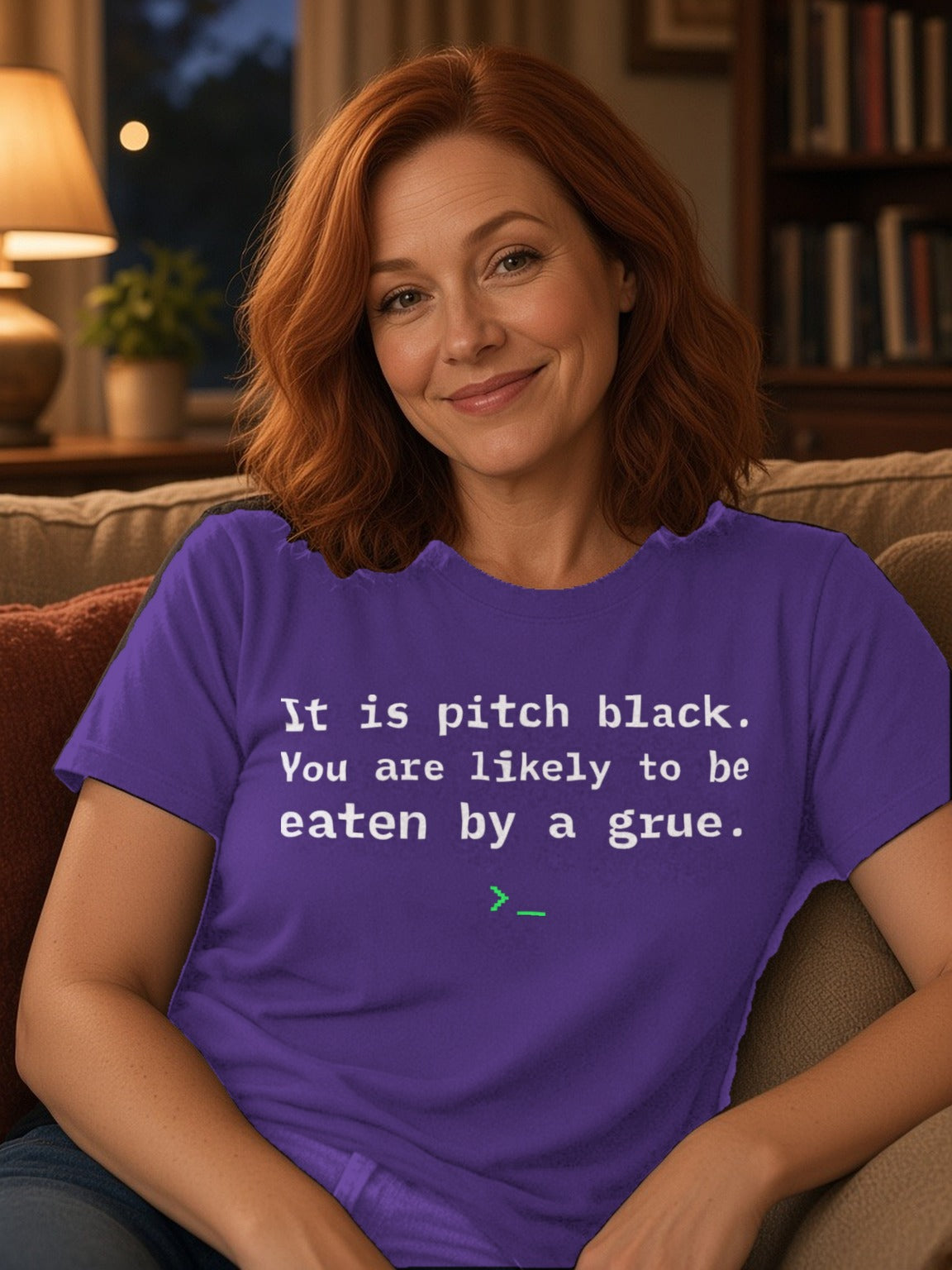Eaten by a Grue Tee – Team Purple