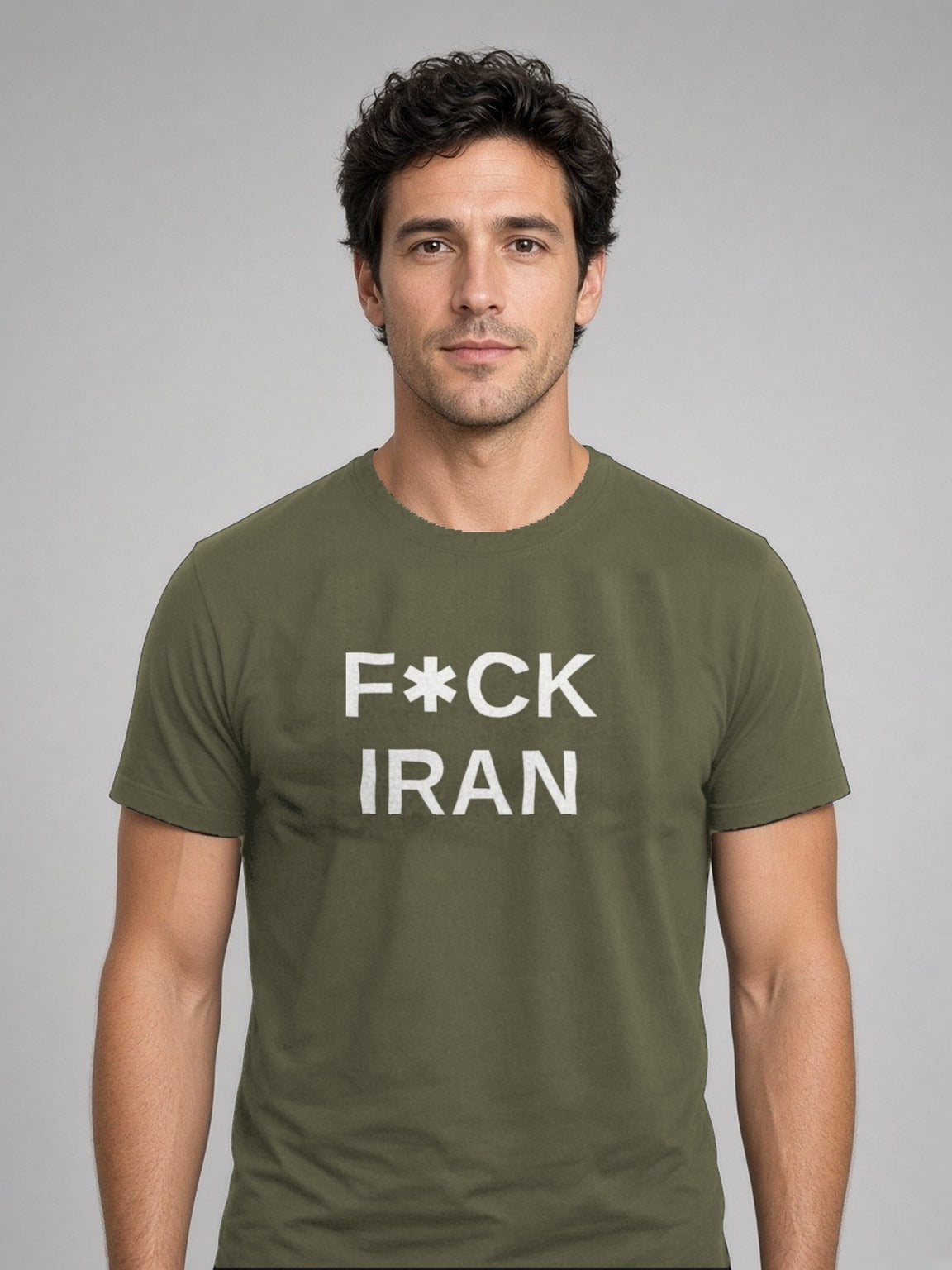 F*CK IRAN Tee – Army