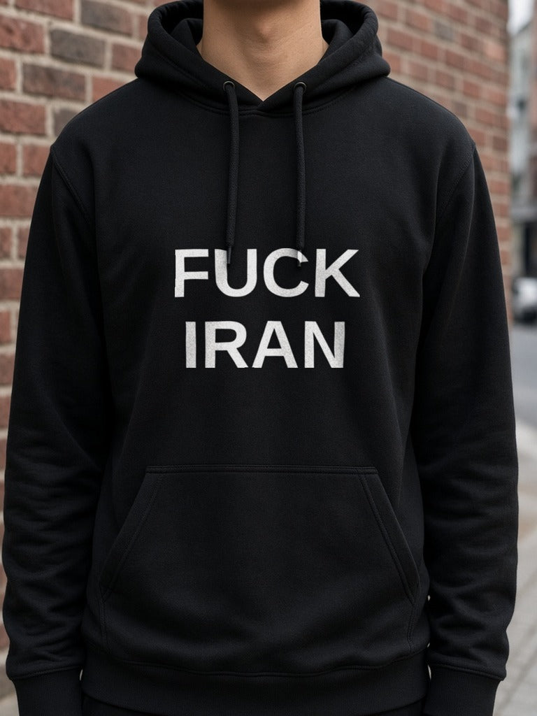 FUCK IRAN Hoodie – Black