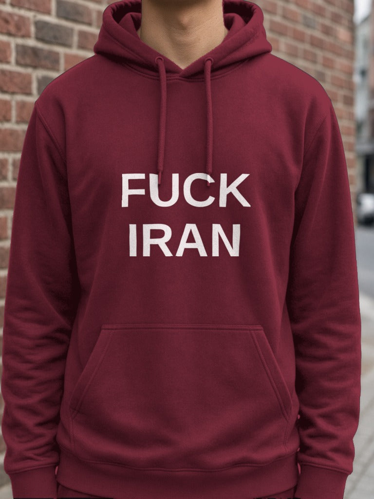 FUCK IRAN Hoodie – Maroon