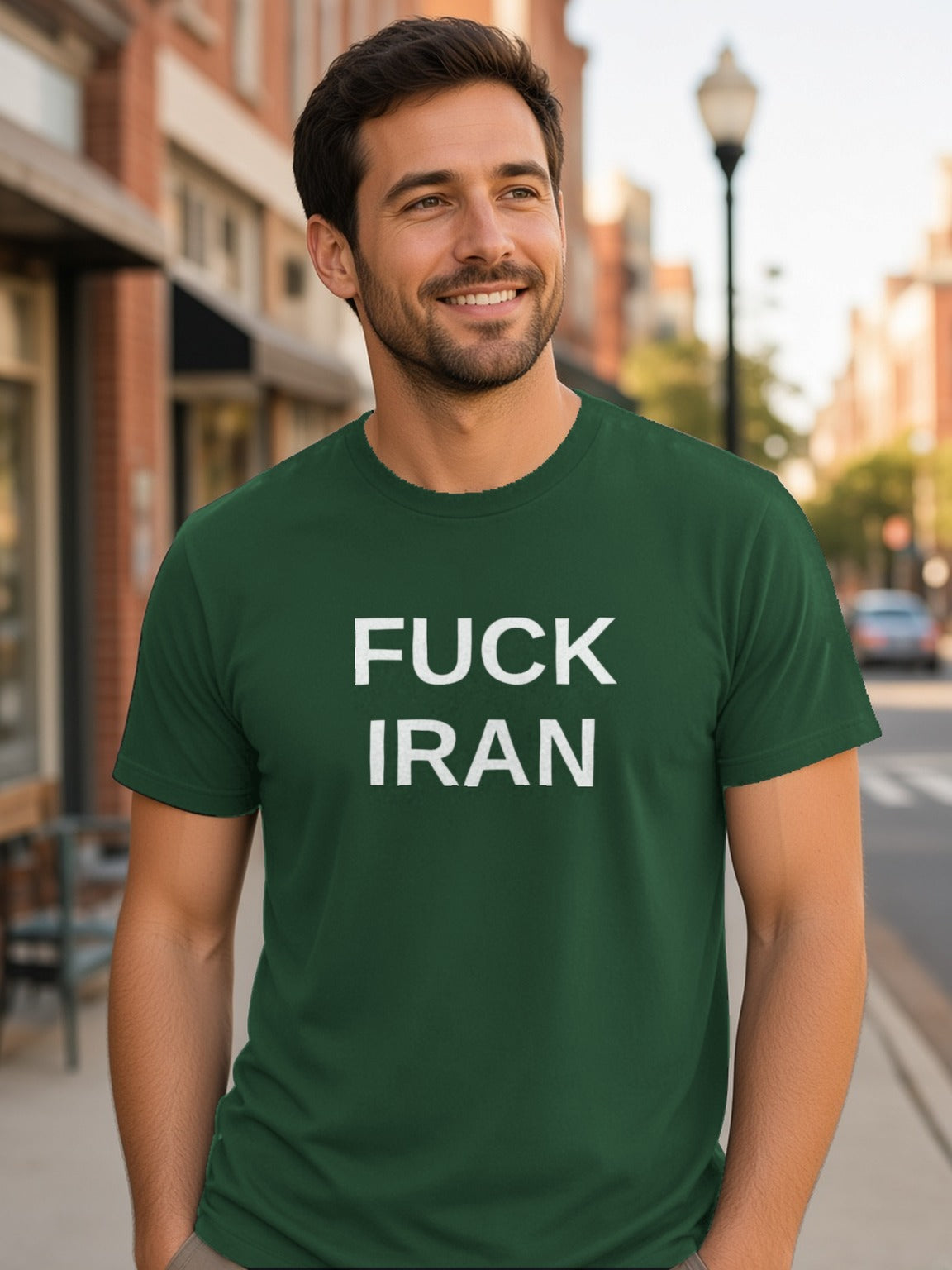 FUCK IRAN Tee – Forest